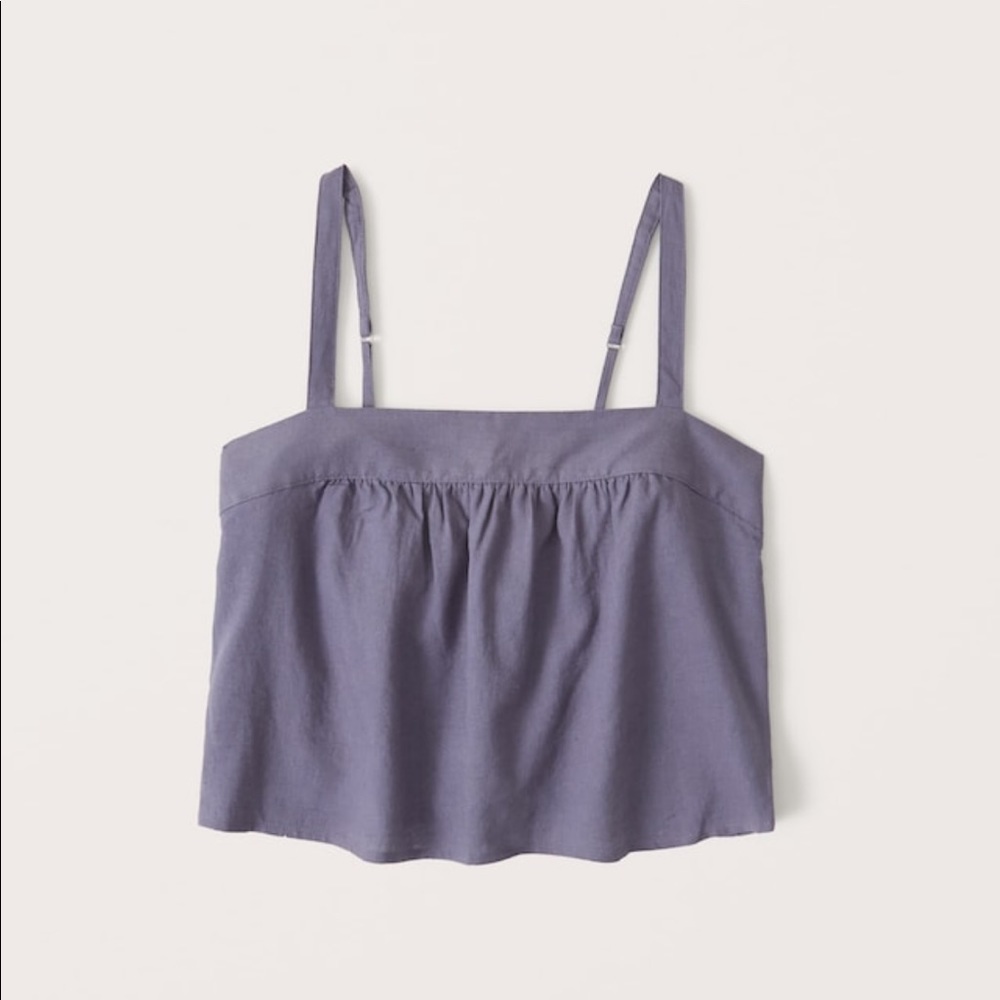 Abercrombie blue cropped tank